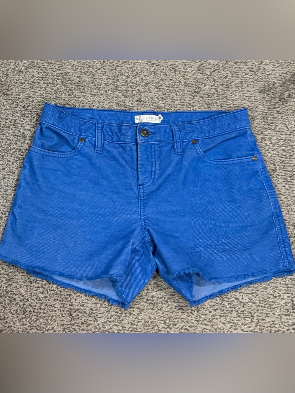 Carve Designs size 4 blue corduroy shorts